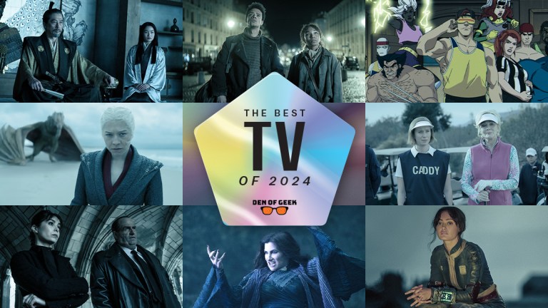 A mosaic of images of the best TV shows of 2024.