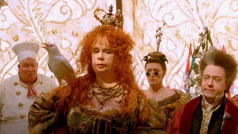 Richard Griffiths, Celia Imrie, Fiona Shaw and John Sessions in Gormenghast (2000)