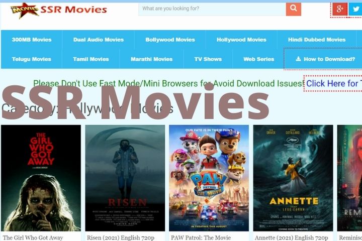 SSRMOVIES – Best Website To Download And Watch 4K Movies