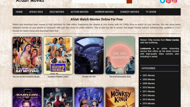 Unlocking the Cinematic World with Afdah: Your Gateway to Endless Entertainment!(Updated 2023)